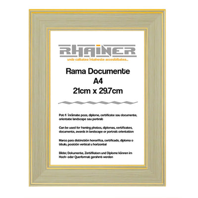 Rama foto Malaga crem+auriu A4 FP01122A4 - Green Print