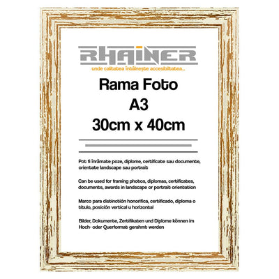 Rama foto Leon crem A3 FP08601A3 - Green Print