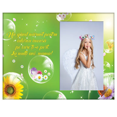 Rama foto sticla MAMA 3 LQ19 - Green Print