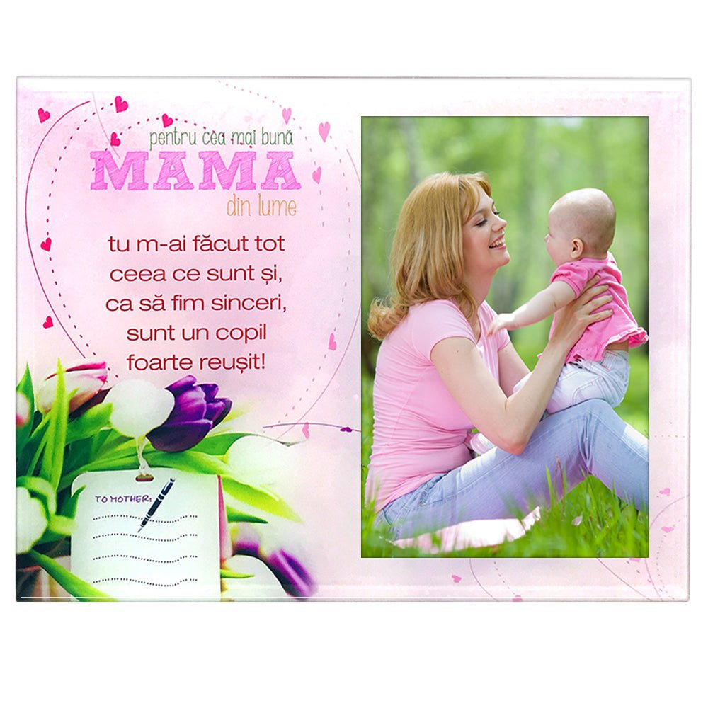 Rama foto sticla MAMA 4 LQ32 - Green Print