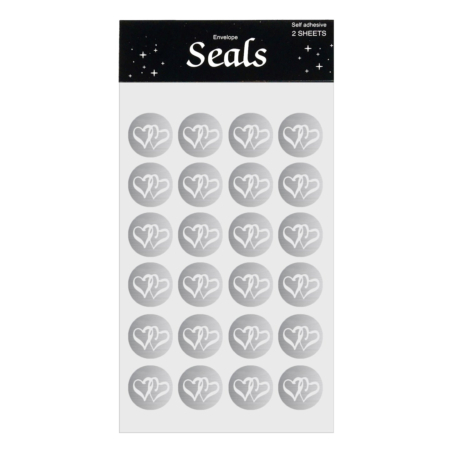 Stickere inimi - set 48 buc STK22 - Green Print