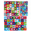 Pachet stickere Craciun1 - set 100 buc STKC1 - Green Print