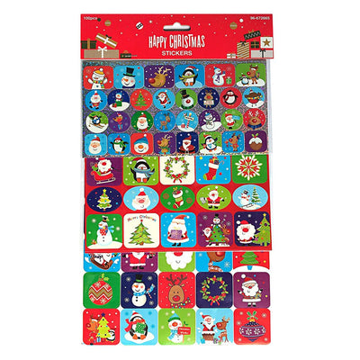 Pachet stickere Craciun1 - set 100 buc STKC1 - Green Print