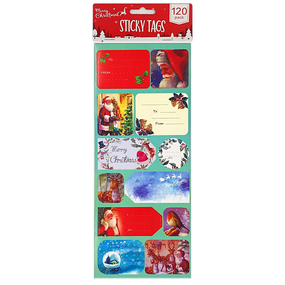 Pachet stickere Craciun2 - set 120 buc STKC2 - Green Print