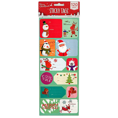 Pachet stickere Craciun4 - set 120 buc STKC4 - Green Print