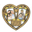 Rama foto colaj cu lumini HEART 2 poze 5382 - Green Print