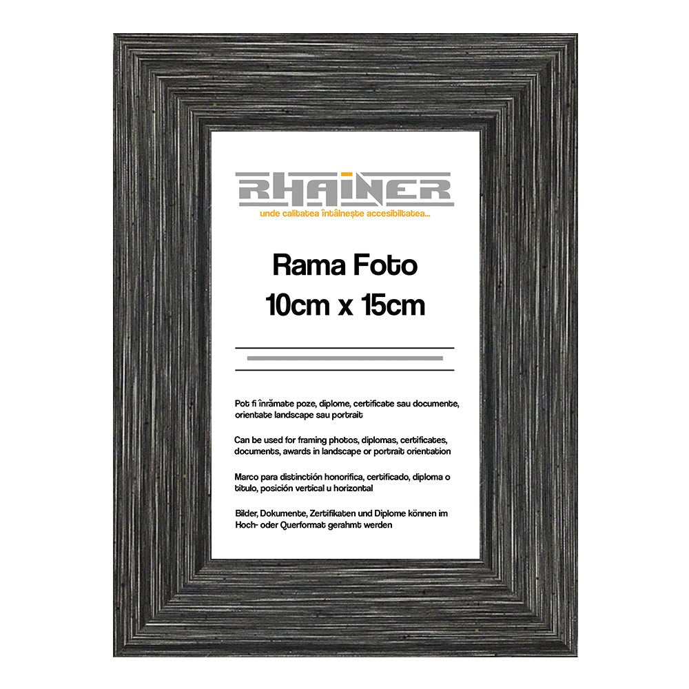 Rama foto Madrid antracit 10x15 FP0911191915 - Green Print