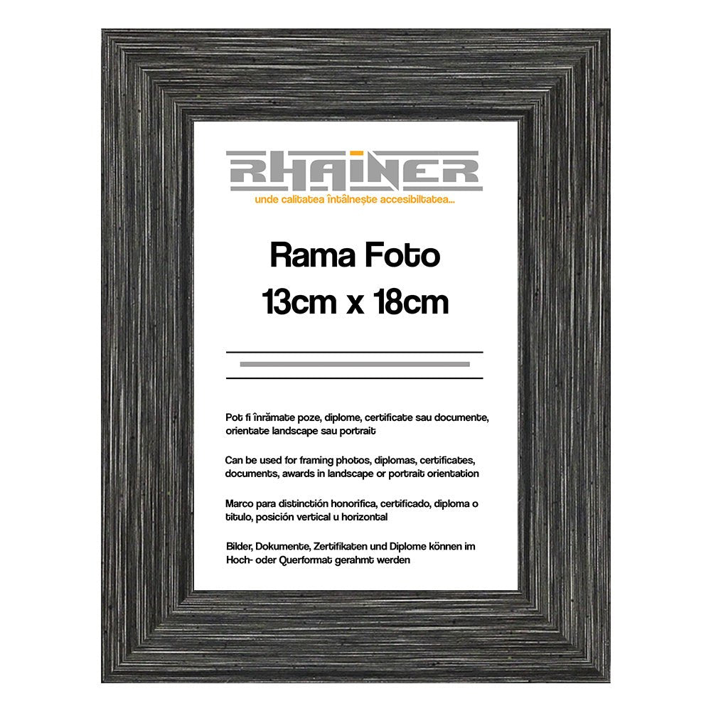 Rama foto Madrid antracit 13x18 FP0911191318 - Green Print