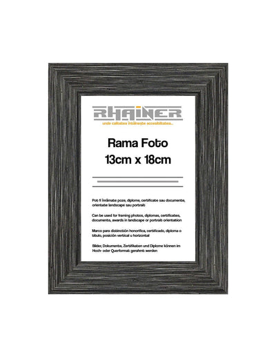 Rama foto Madrid antracit A5 FP091119A5 - Green Print