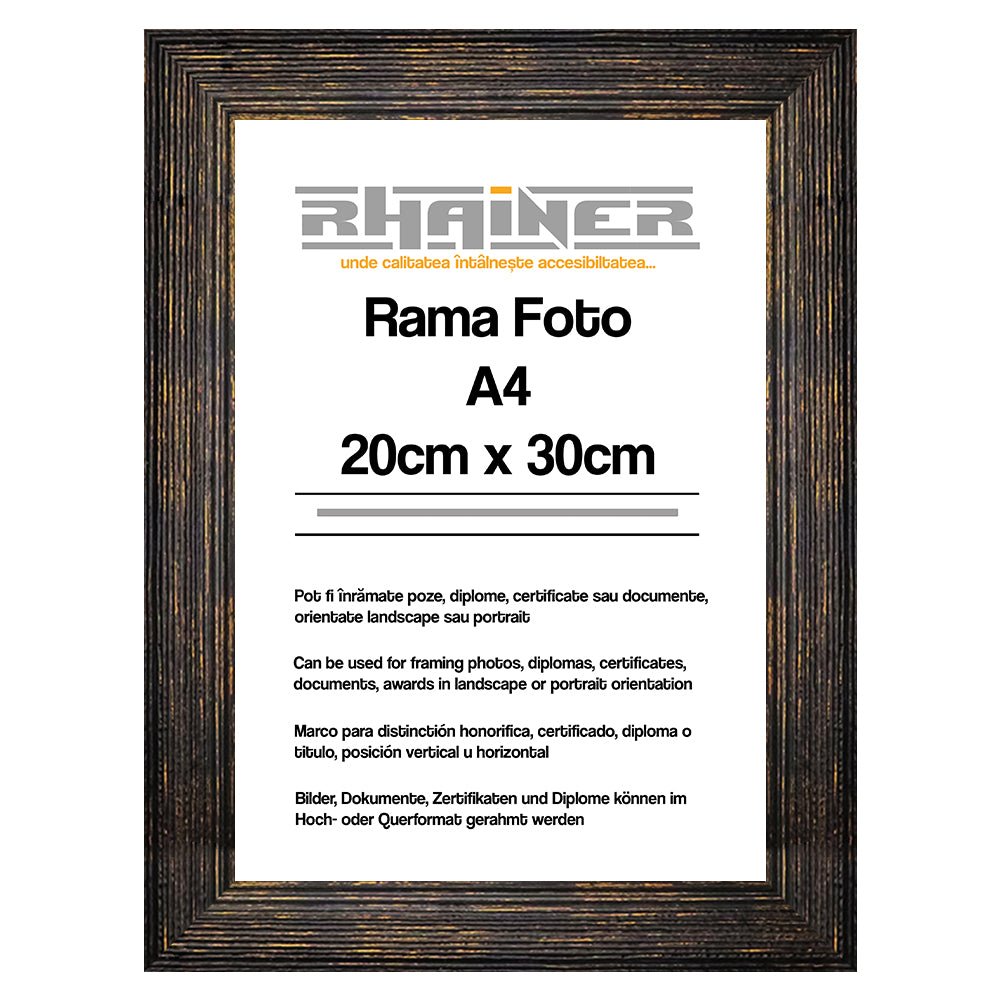 Rama foto Bilbao negru A4 FP01019A4 - Green Print