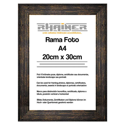Rama foto Bilbao negru A4 FP01019A4 - Green Print