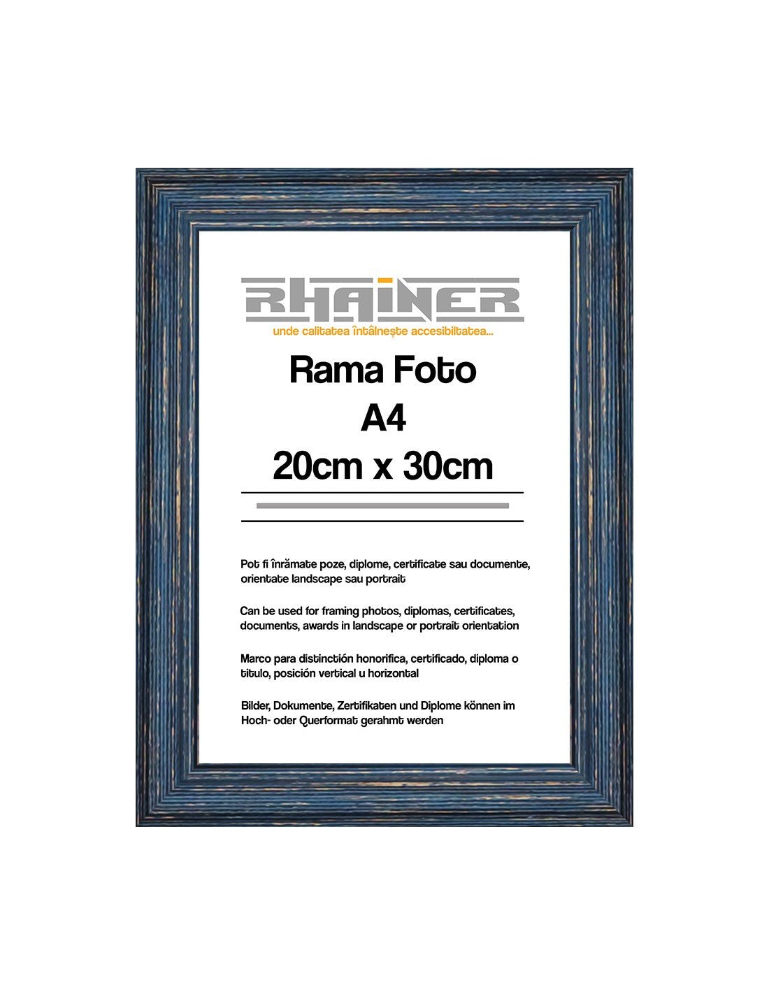 Rama foto Bilbao albastru inchis A4 FP01016A4 - Green Print