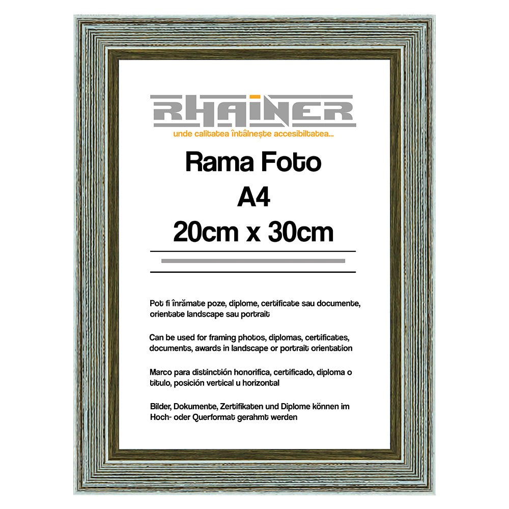 Rama foto Bilbao albastru deschis A4 FP01015A4 - Green Print