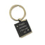 Breloc metalic patrat sublimabil YA02 - Green Print