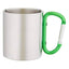 Cana metal inox sublimabila cu maner verde A5521 - Green Print