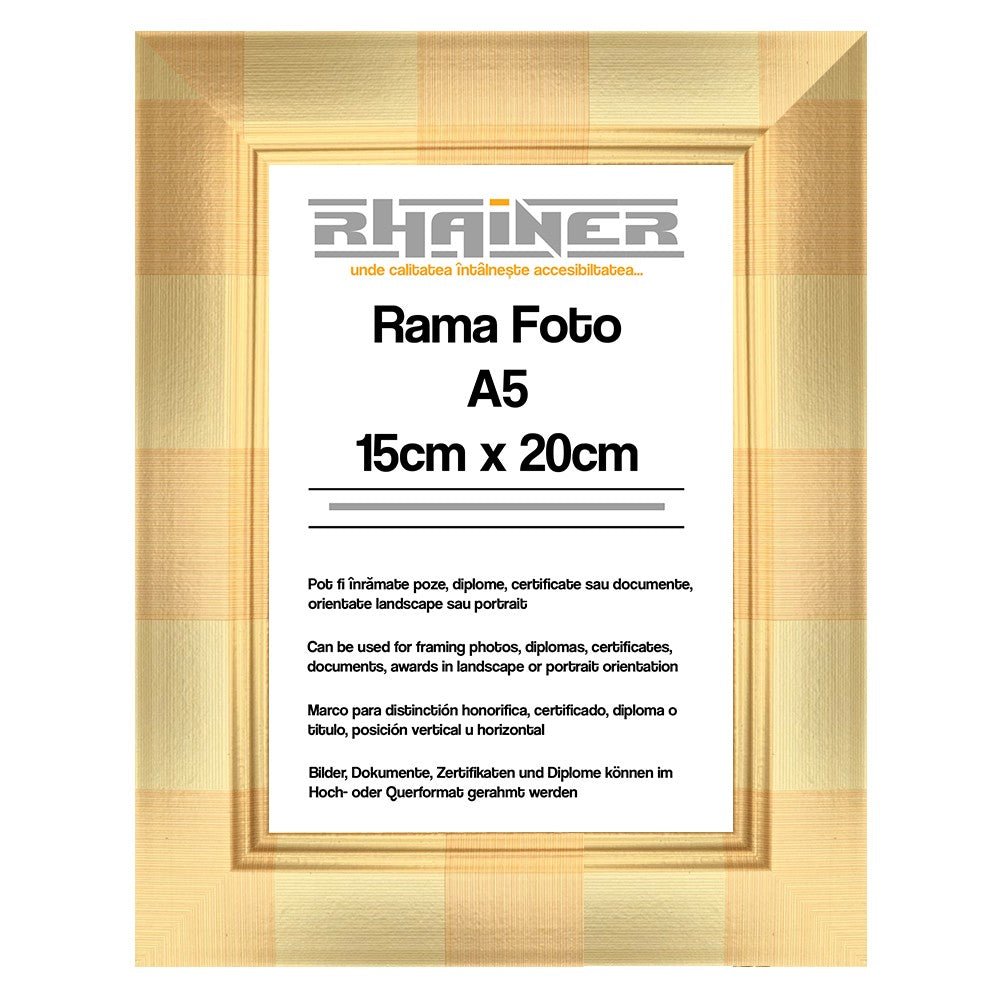 Rama foto Madrid auriu A5 FMA5-22 - Green Print