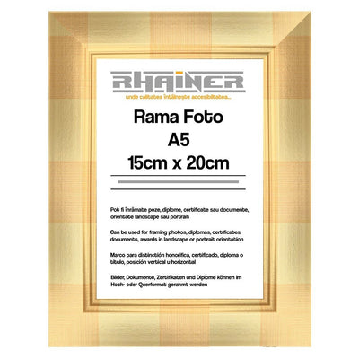 Rama foto Madrid auriu A5 FMA5-22 - Green Print