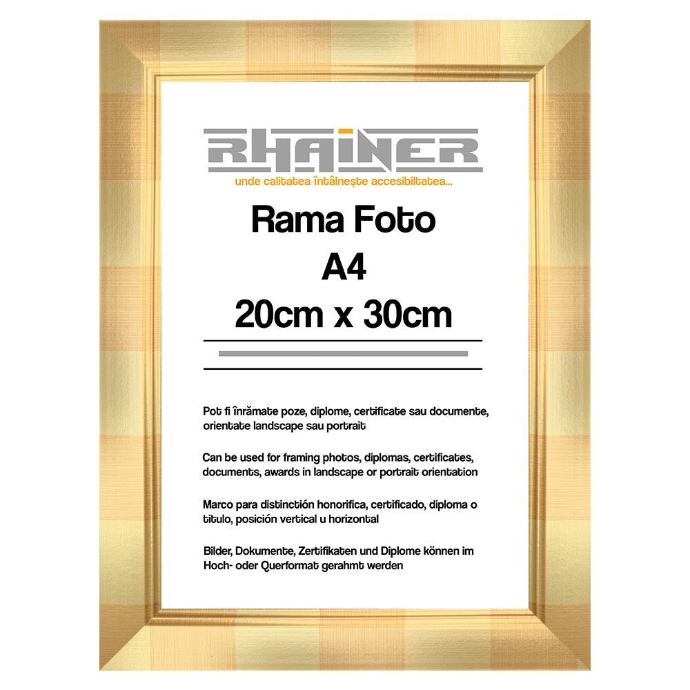 Rama foto Madrid auriu A4 FMA4-22 - Green Print
