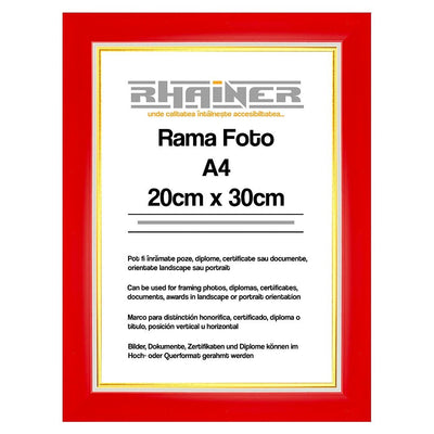 Rama foto Madrid rosu+auriu A4 FMA4-41 - Green Print