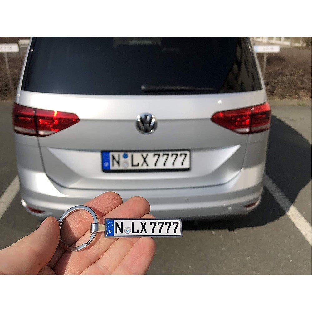 Breloc metalic insertie foto AUTO argintiu AUTO22 - Green Print