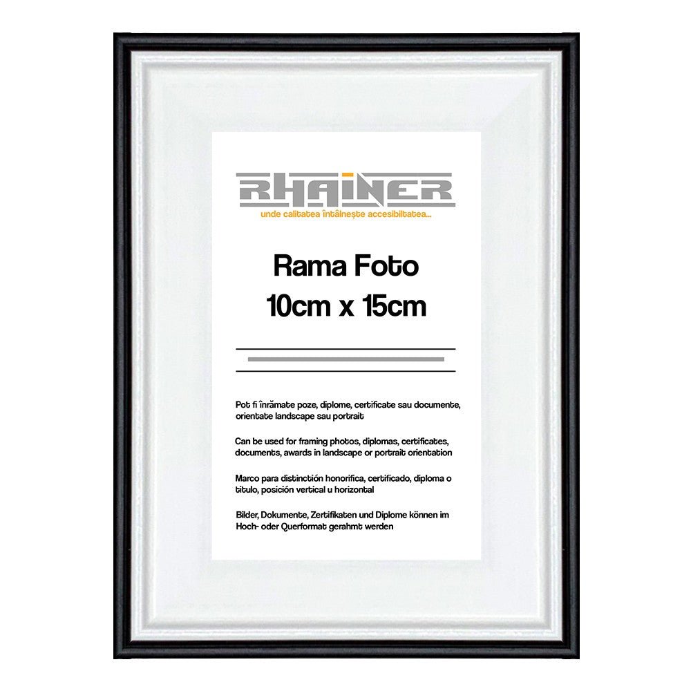 Rama foto Barcelona alb+negru 10x15 FP0941101519 - Green Print