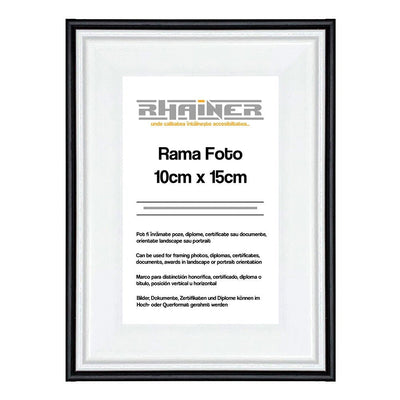 Rama foto Barcelona alb+negru 10x15 FP0941101519 - Green Print