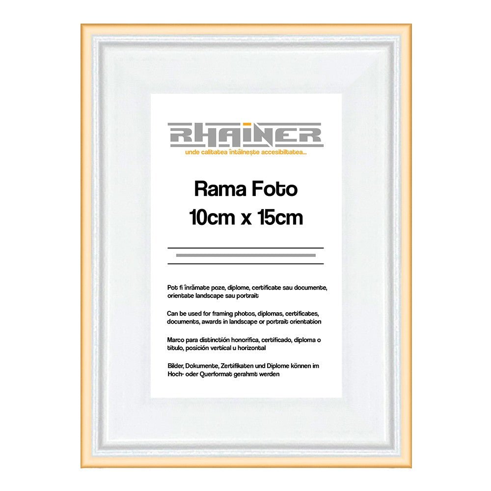 Rama foto Barcelona alb+auriu 10x15 FP0941101521 - Green Print