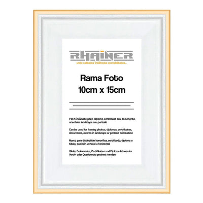 Rama foto Barcelona alb+auriu 10x15 FP0941101521 - Green Print