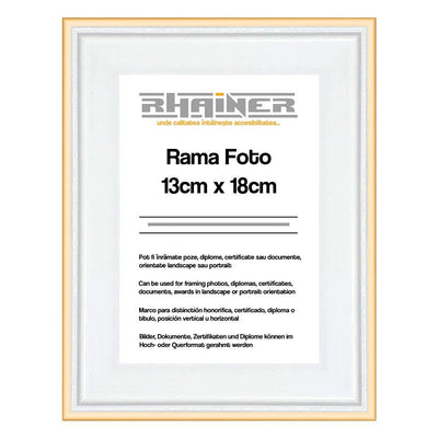 Rama foto Barcelona alb+auriu 13x18 FP0941131821 - Green Print