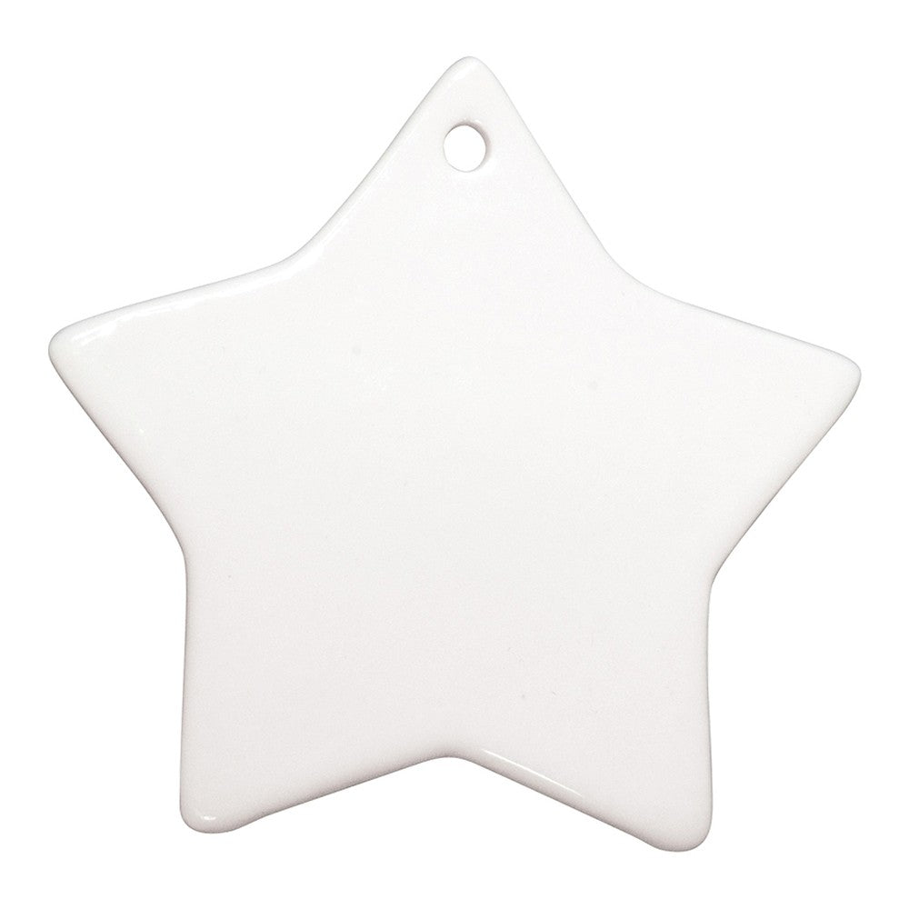 Ornament ceramica sublimabil stea GC620 - Green Print