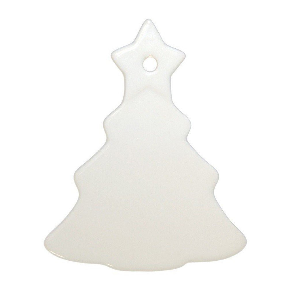 Ornament ceramica sublimabil brad GC650 - Green Print