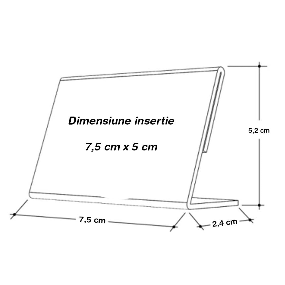 Display de plastic pentru pret L575 - Green Print