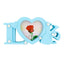 Rama foto bleu cu lumini LOVE 1 poza GP5388 - Green Print