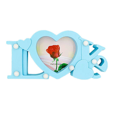 Rama foto bleu cu lumini LOVE 1 poza GP5388 - Green Print