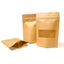 Pungi stand - up kraft - set 100buc PKRDR-FER14 - Green Print