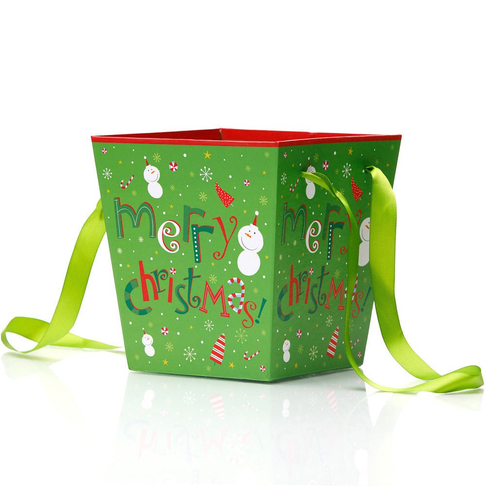 Cutie trapez Craciun – model a venit zapada CUH-W7840 - Green Print