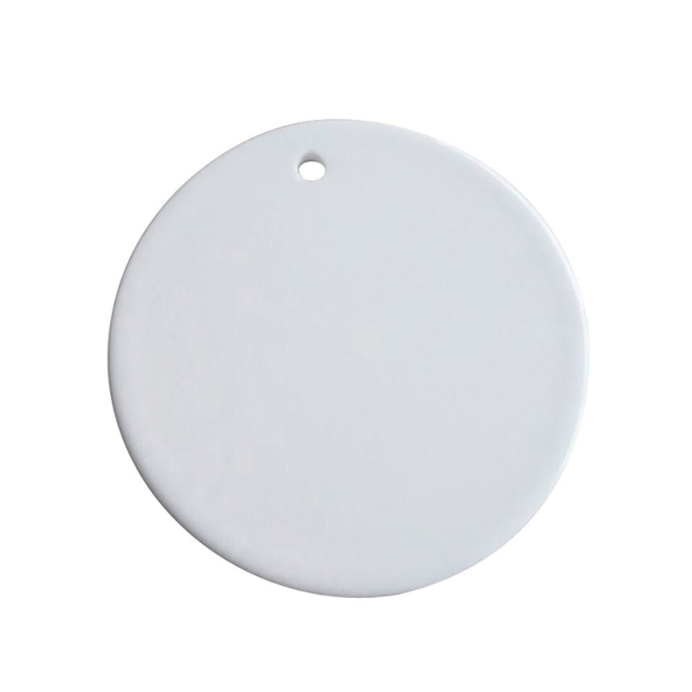Ornament ceramica sublimabil rotund GC510 - Green Print