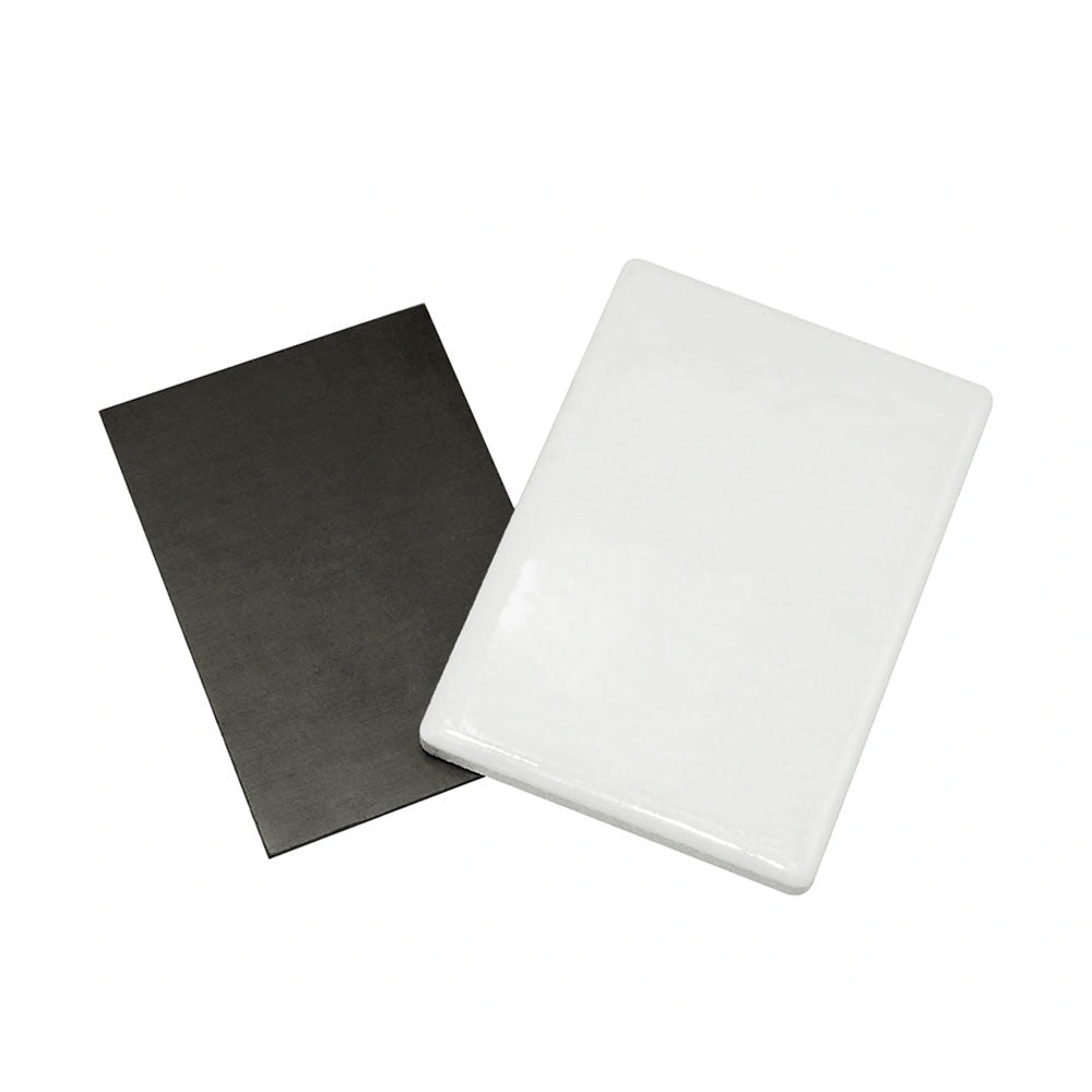 Magnet frigider ceramica sublimabil - dreptunghi CFM01 - Green Print