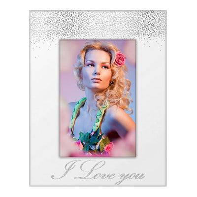 Rama foto sticla oglinda I Love You 10x15 FSP22 - Green Print