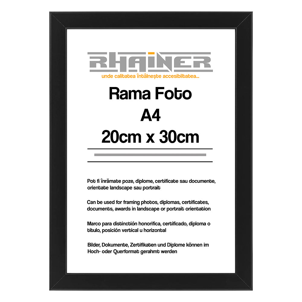 Rama foto Madrid negru A4 FMA4 - Green Print