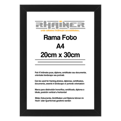 Rama foto Madrid negru A4 FMA4 - Green Print
