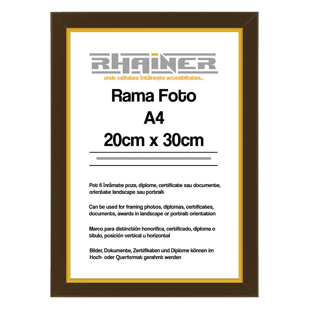 Rama foto Madrid maro+auriu A4 FA4-14 - Green Print