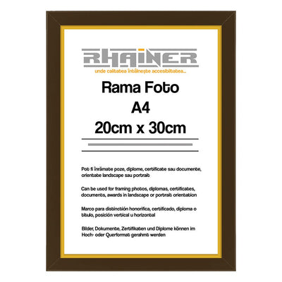 Rama foto Madrid maro+auriu A4 FA4-14 - Green Print