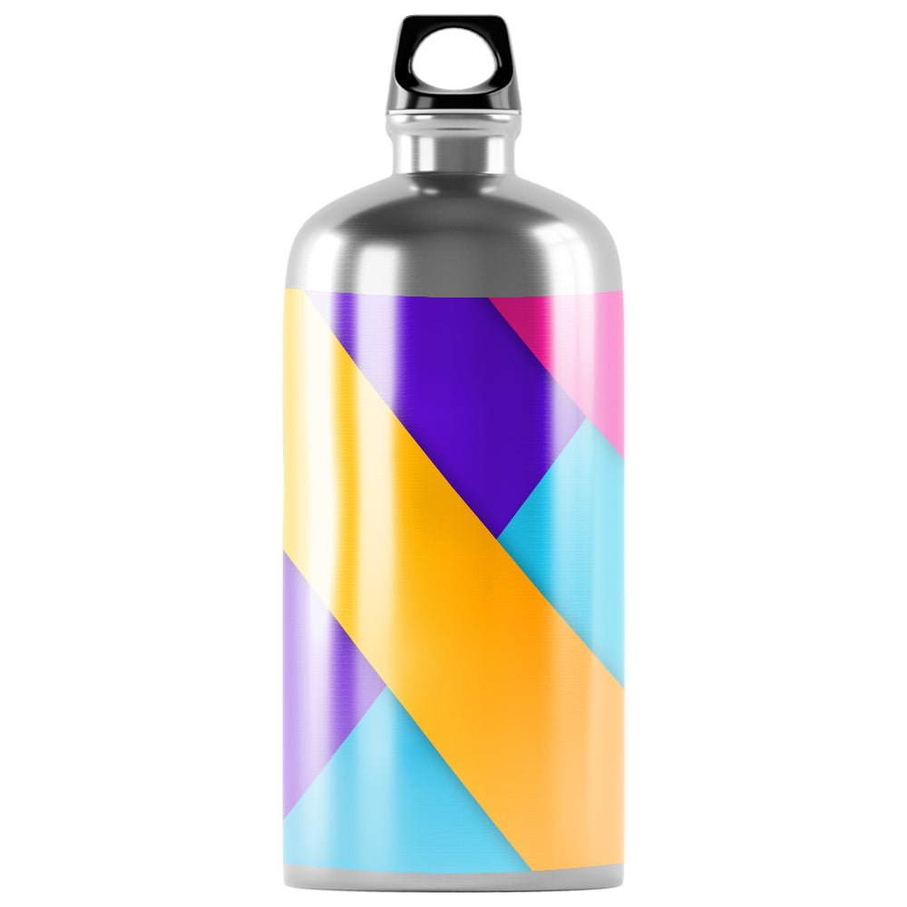 Bidon sport argintiu 500ml sublimabil SI5-22 - Green Print