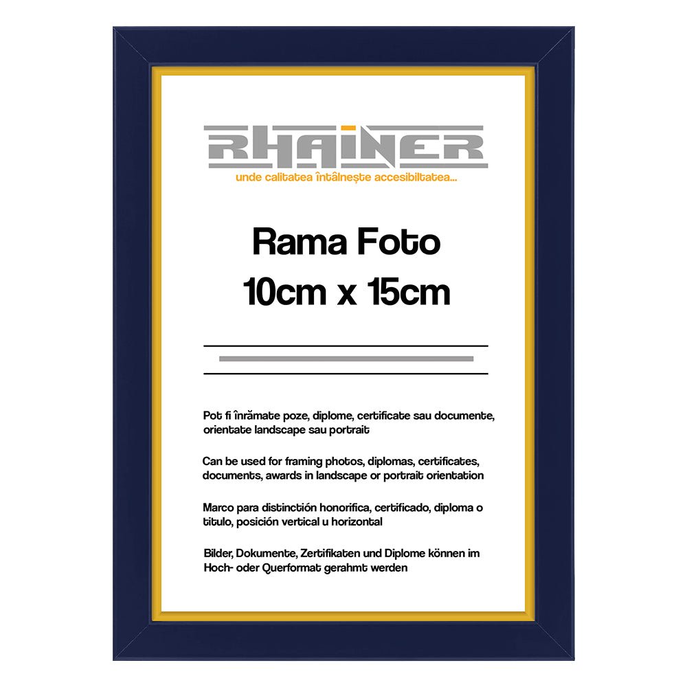 Rama foto Madrid albastru+auriu 10x15 FA1015-16 - Green Print