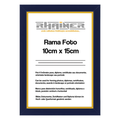 Rama foto Madrid albastru+auriu 10x15 FA1015-16 - Green Print