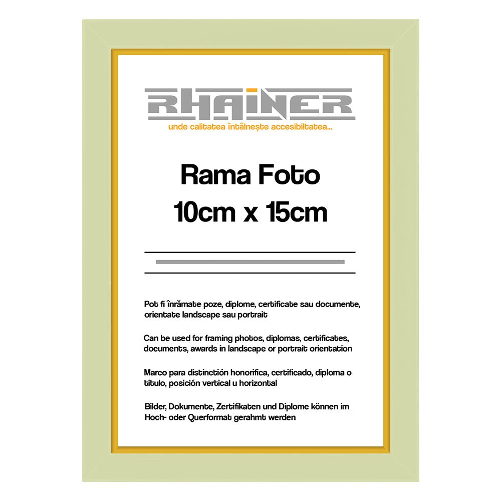 Rama foto Madrid crem+auriu 10x15 FA1015-01 - Green Print