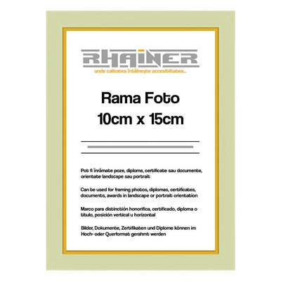 Rama foto Madrid crem+auriu 10x15 FA1015-01 - Green Print