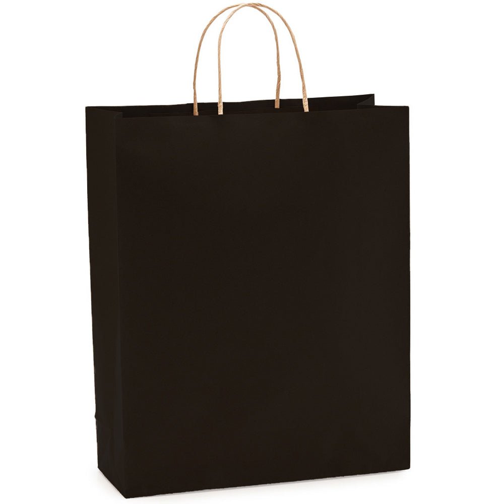 Sacosa kraft neagra 32x40 BO7540S102 - Green Print