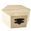 Cutie lemn hexagonala MICA 9x8x4 cm WD10606 - Green Print